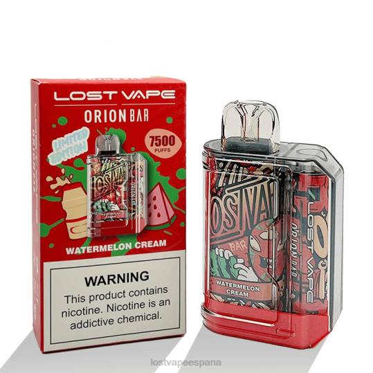 Lost Vape Orion barra desechable | 7500 bocanadas | 18ml | 50 mg crema de sandia 448699 Lost Vape pods near me
